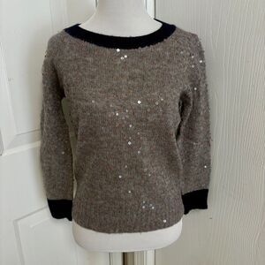 J Crew Scattered Sequin Sweater N1